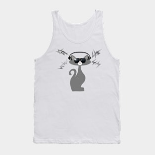 Cat music Tank Top